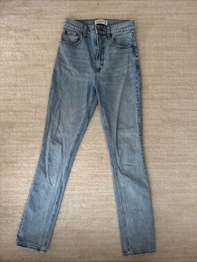 Abercrombie & Fitch Light Wash High-Rise Skinny Jeans